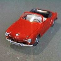 VW Karmann Ghia Cabrio rot neuwertig 60er Jahre Original Wiking 1:40 TOP!