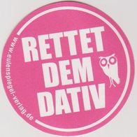 Button - "Rettet dem Dativ" - PINK