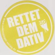 Button - "Rettet dem Dativ" - GELB