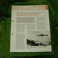 Die Schlacht im Korallenmeer - Verluste auf beiden Seiten - Infoblatt