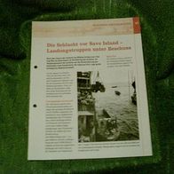 Die Schlacht vor Savo Island - Landungstruppen unter Beschuss - Infoblatt