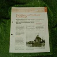 Die Schlacht von Guadalcanal - letzte Kämpfe - Infoblatt