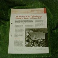 Die Schlacht in der Philippinensee - Erfolge zu Wasser und in der Luft - Infoblatt
