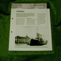 Panzerdeckskreuzer "Aurora" - Infoblatt