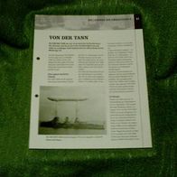 Schlachtkreuzer "Von der Tann" - Infoblatt