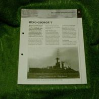 Schlachtschiff "King George V" - Infoblatt