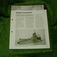 Schlachtschiff "Queen Elizabeth" - Infoblatt