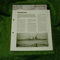 Schlachtschiff "Warspite" - Infoblatt