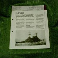 Schlachtkreuzer HMS "Repulse" - Infoblatt