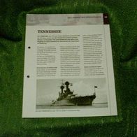 Schlachtschiff "Tennessee" - Infoblatt