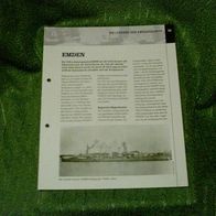 Kreuzer "Emden" - Infoblatt