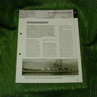 Schlachtschiff "Scharnhorst" - Infoblatt