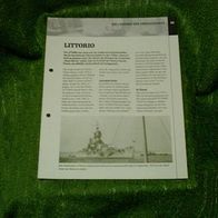 Schlachtschiff "Littorio" - Infoblatt