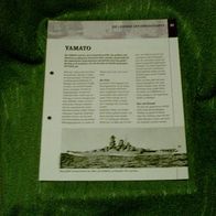 Schlachtschiff "Yamato" - Infoblatt