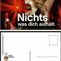 Reklame-Postkarte "Nichts was dich aufhält" COCA COLA light - keine Kalorien