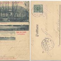 Lehnitz AK 1900 Oranienburg Lokal Lehnitzsee H. Scheinhardt.