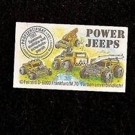 Ü - Ei Beipackzettel Power Jeeps 614 882
