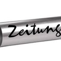 Zeitung Aufkleber Schriftzug – Selbstklebend In 15cm, 20cm Oder 25cm, Dunkelgrau Matt