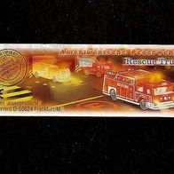 Ü - Ei Beipackzettel Amerikanische Feuerwehren 633 836 Rescue Truck