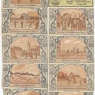 Oldisleben Notgeld 10 x 50 Pfennin vom 5. 8. 1921 Thomas Münzer Serie
