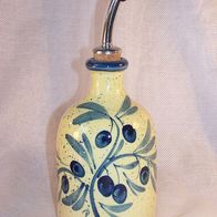 Provence Fatmaih Olivenöl Keramik Flasche mit Korken-Dosierer-Verschluß