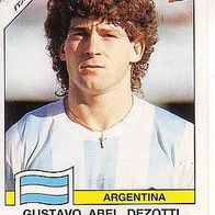 Panini Fussball WM Italien 1990 Gustavo Abel Dezotti Argentina Nr 131