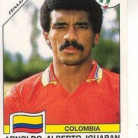 Panini Fussball WM Italien 1990 Arnoldo Alberto Iguaran Colombia Nr 302