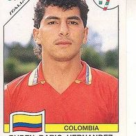 Panini Fussball WM Italien 1990 Ruben Dario Hernandez Colombia Nr 303
