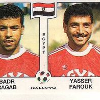 Panini Fussball WM Italien 1990 Ragab / Farouk Egypt Nr 446
