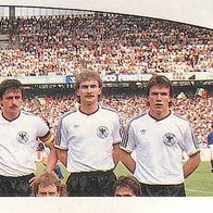 Panini Fussball Euro 1988 Teilbild Mannschaft Deutschland Völler Mathäus Nr 46