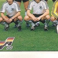 Panini Fussball Euro 1988 Teilbild Mannschaft Deutschland Nr 47