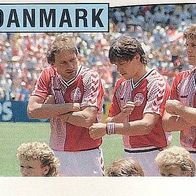 Panini Fussball Euro 1988 Teilbild Mannschaft Danmark Nr 99