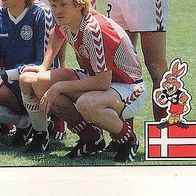 Panini Fussball Euro 1988 Teilbild Mannschaft Danmark Nr 102