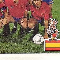 Panini Fussball Euro 1988 Teilbild Mannschaft Espana Nr 129
