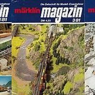 Märklin Magazin Ausgabe 1/81, 3/81, 4/81