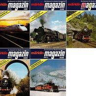 Märklin Magazin Ausgabe 1/85, 3/85, 4/85, 5/85, 6/85