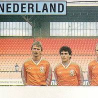 Panini Fussball Euro 1988 Teilbild Mannschaft Nederland Nr 207