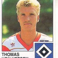 Panini Fussball 1990 Thomas von Heesen Hamburger SV Nr 101
