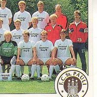 Panini Fussball 1990 Teilbild FC St. Pauli Nr 290