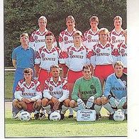 Panini Fussball 1990 Teilbild Rot - Weiss - Essen Nr 397