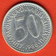 Jugoslawien 50 Dinara 1986
