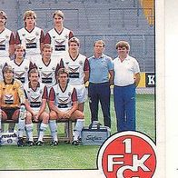 Panini Fussball 1989 Teilbild 1. FC Kaiserslautern Nr 130