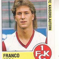 Panini Fussball 1989 Franco Foda 1. FC Kaiserslautern Nr 134