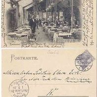 Berlin 1904 AK Restaurant Ernst Voges