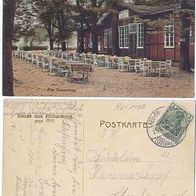 Alter Finkenkrug 1914 AK Gruß aus Alter Finkenkrug gegr. 1777 Falkensee Brieselang