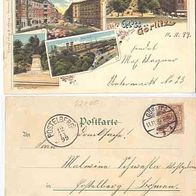 Görlitz 1899 AK 4Bildlitho