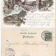 Görlitz 1898 AK 4Bildlitho.