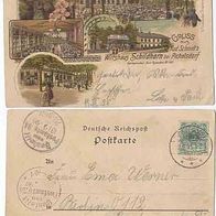 Picheldorf 1898 AK Berlin Litho Lokal Schildhorn Rudolf Schmidt`s.