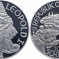 Österreich Silber 100 Schilling 1993 Leopold I.