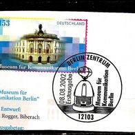 Bund 943 Mi 2276 auf Briefstück mit ESST Museum für Kommunikation Berlin